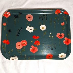 Handmade Poppy Meadow Serving Tray by Sophie Allport